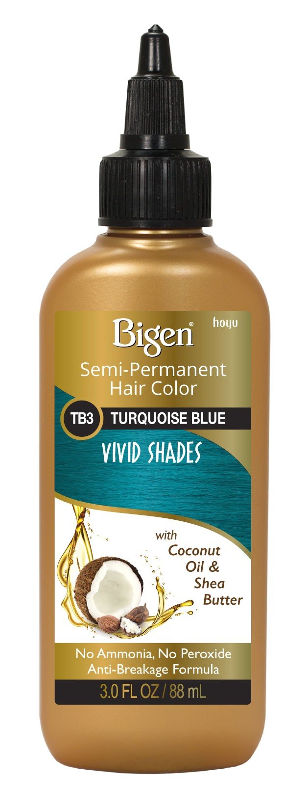 Bigen Semi-Permanent Haircolor #Tb3 Turquoise Blue 3 Ounce (88ml) (2 Pack) Beauty & Personal Care Bigen