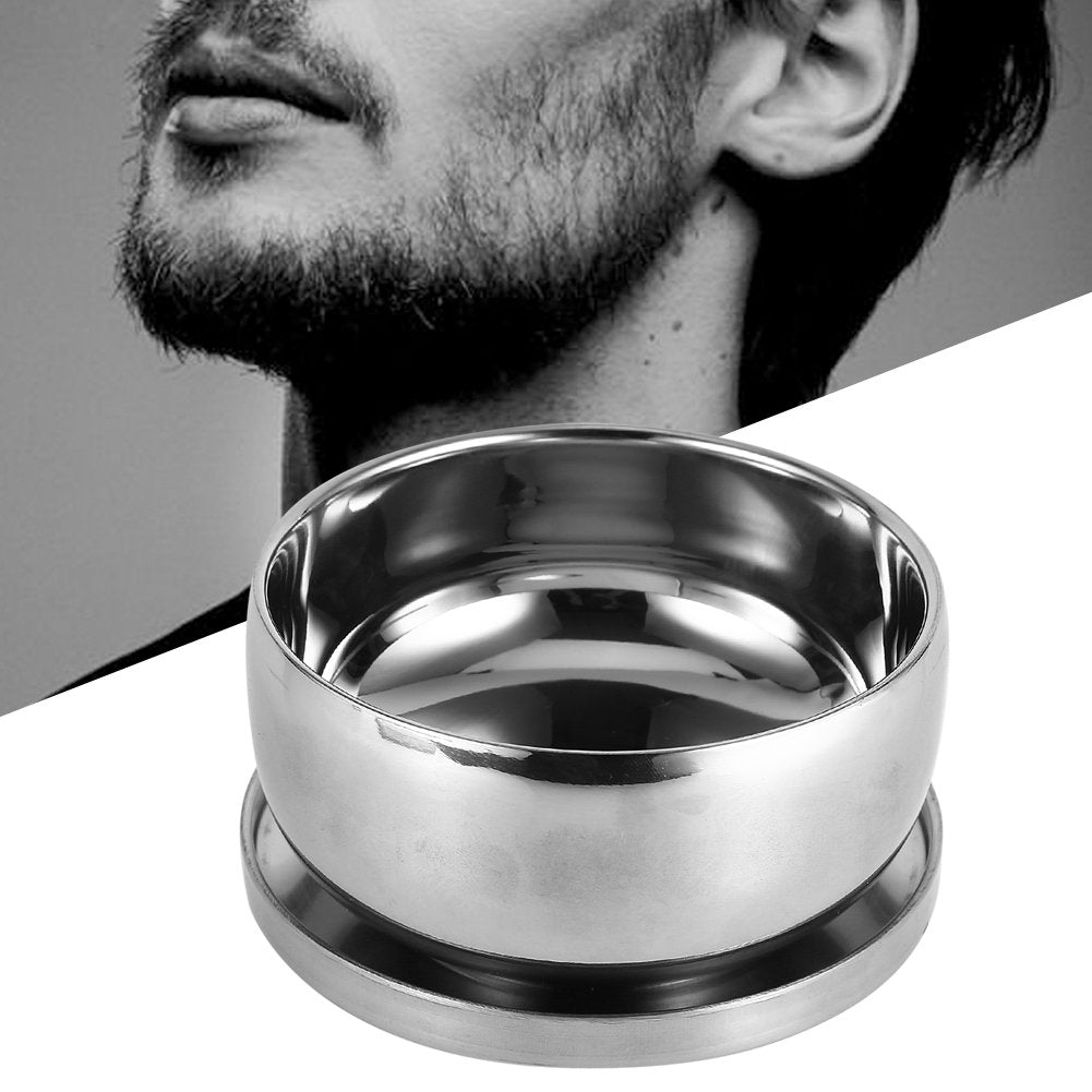 Shaving Soap Bowl with Lid for Men - Premium Stainless Steel Beard Shaving Cup, 4-Inch Deep Foam Bowl for Cream & Lather, Durable & Rust-Proof Beauty and Personal Care Sonew