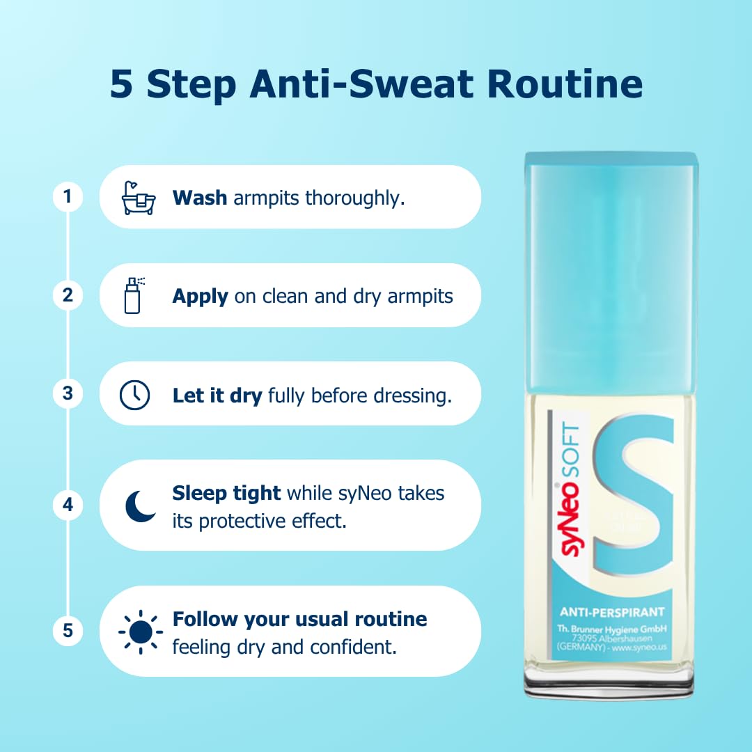 syNeo SOFT Sensitive Antiperspirant Spray - No Scent, Extra Gentle Formula, Long- Lasting Sweat and Odor Protection,1 Pack 1.01 fl. oz. Beauty and Personal Care syNeo