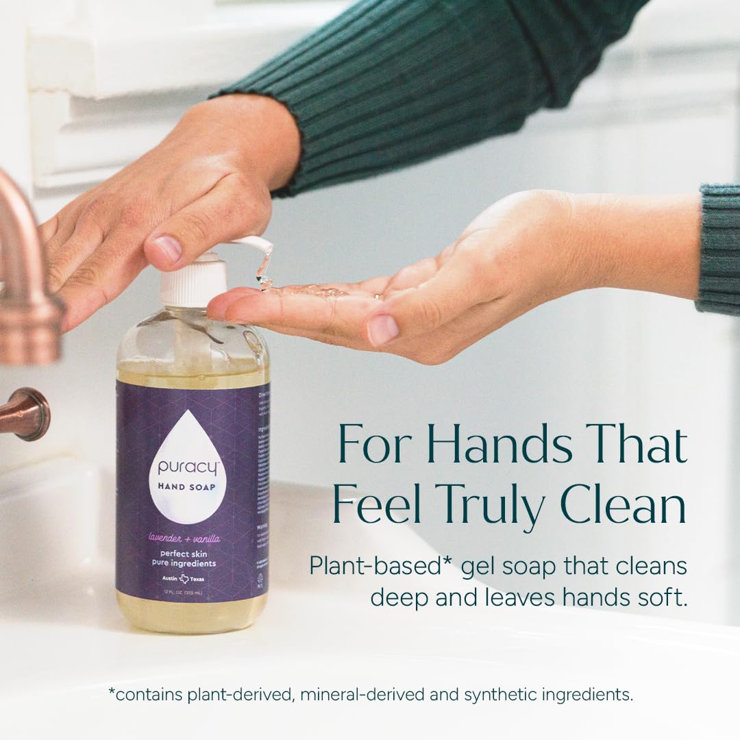 Puracy Foaming Hand Soap - Plant-Powered Natural Hand Soap As Seen on TikTok, Non-Toxic, Sulfate-Free Liquid Soap, Moisturizing Foam Handwash Liquid Beauty & Personal Care Puracy
