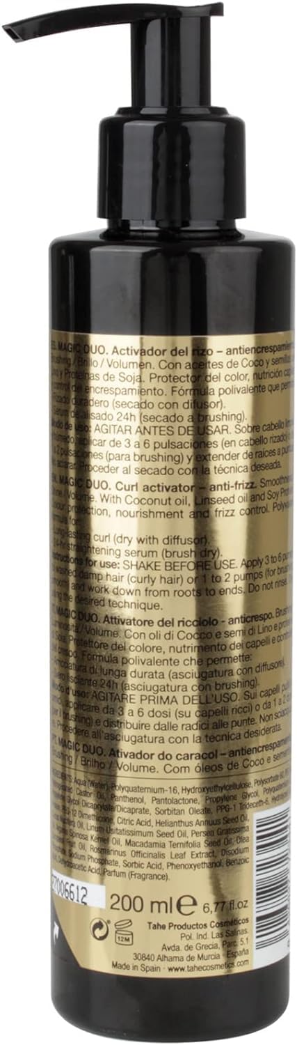 Tahe Magic Duo dual function Curl activator/Straightening, protection, nutrition 200 ml Beauty & Personal Care Tahe