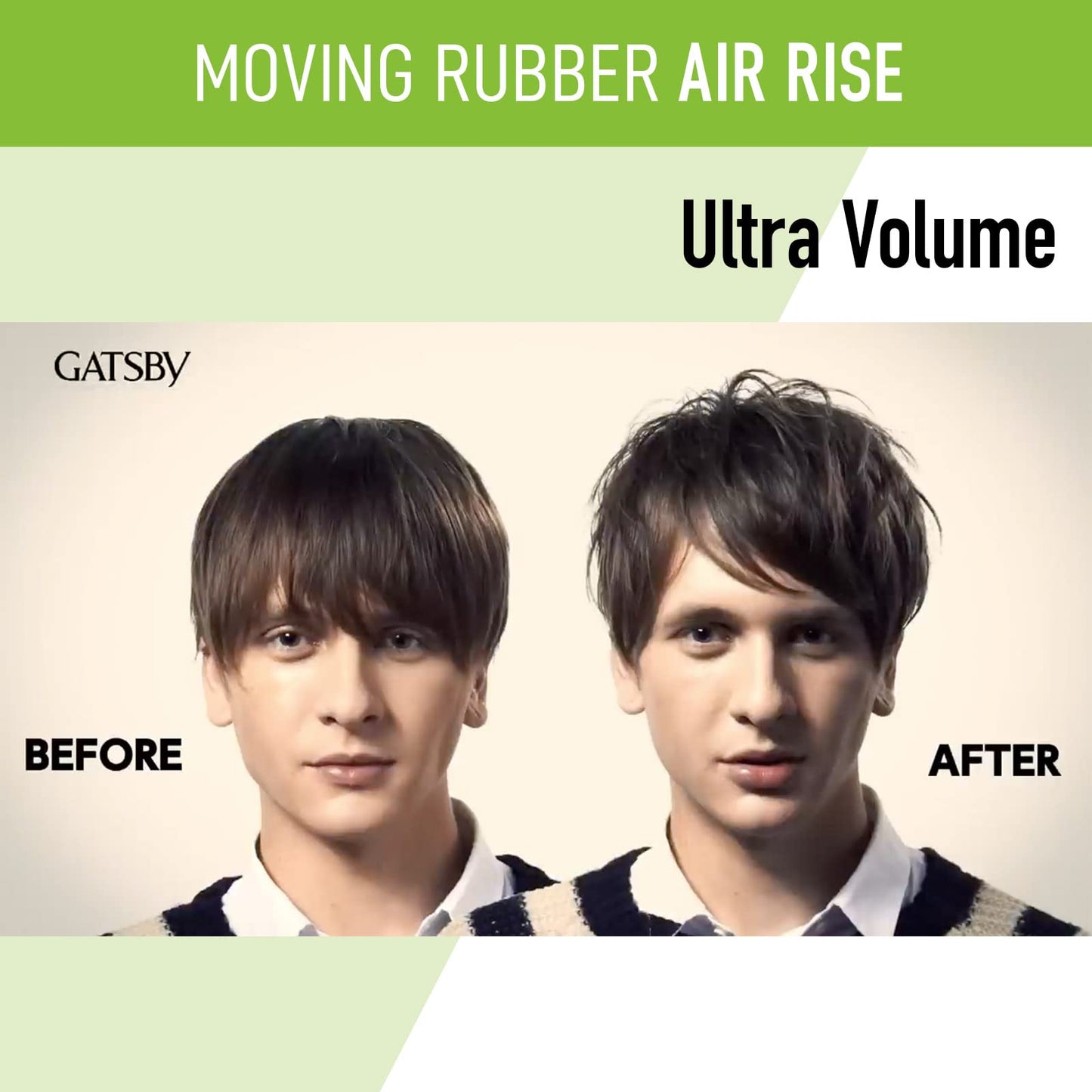 GATSBY Moving Rubber Air Rise Hair Wax - Ultimate Volume & Texture, 80g/2.8oz by mandom Beauty & Personal Care Gatsby