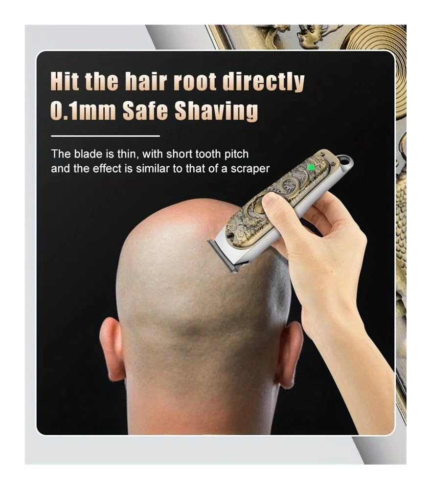EWKYLSEM Razors Cordless Hair Clipper for Men -USB Charging, Convenient and Professional. LED Smart Display, Ideal Gift for Special Occasions(Bronze Beauty and Personal Care EWKYLSEM