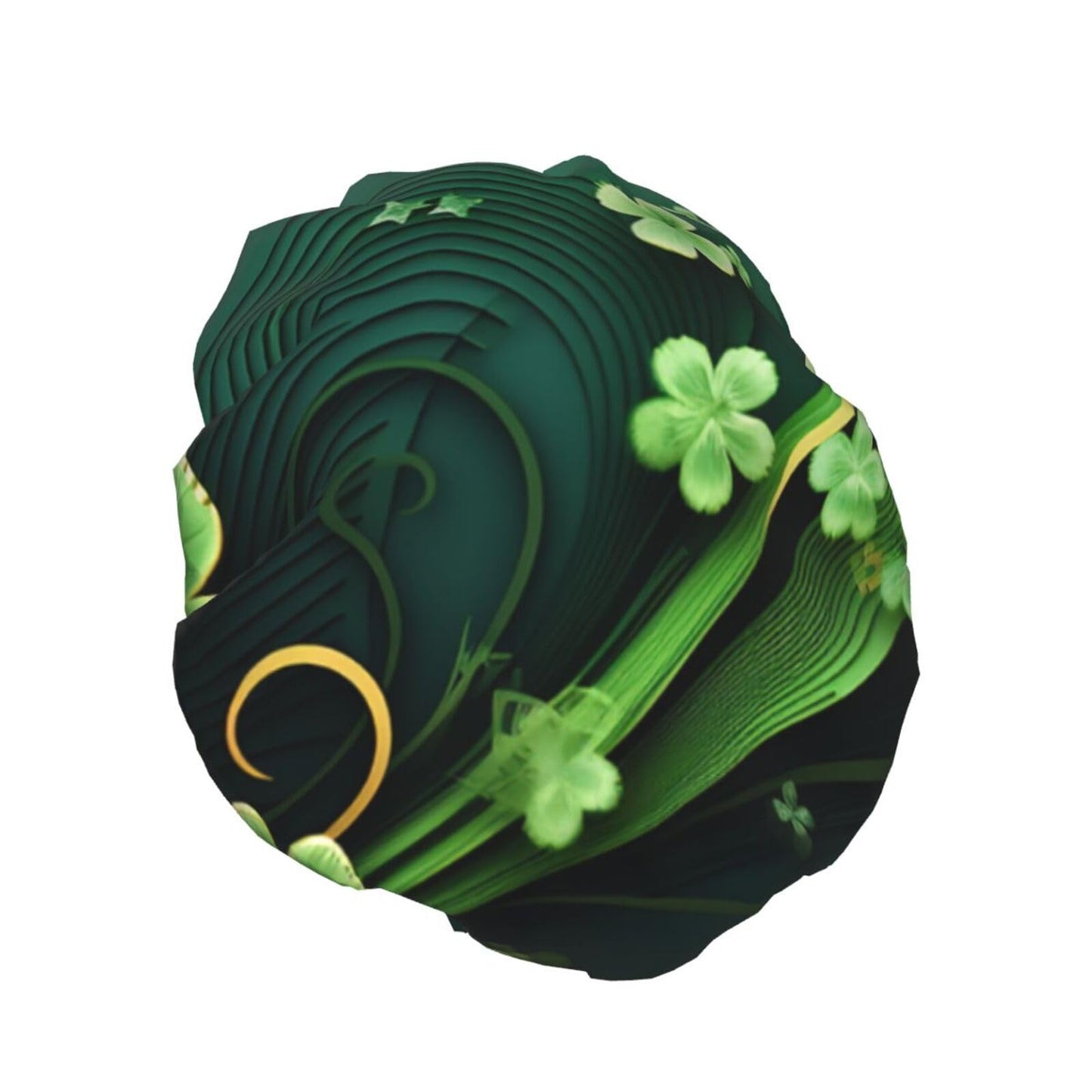 Happy St Patrick'S Day Shower Cap For Women Reusable Double Layers Bathing Bath Cap Hair Caps Waterproof Elastic Band Ladies Spa Salon Shower Hat Hair Beauty and Personal Care GDSHJKLW