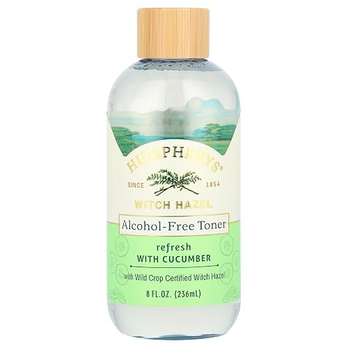 Humphreys Refresh Witch Hazel with Cucumber Alcohol-Free Toner, Clear, 8 Oz (Pack of 1) Beauty & Personal Care Humphreys