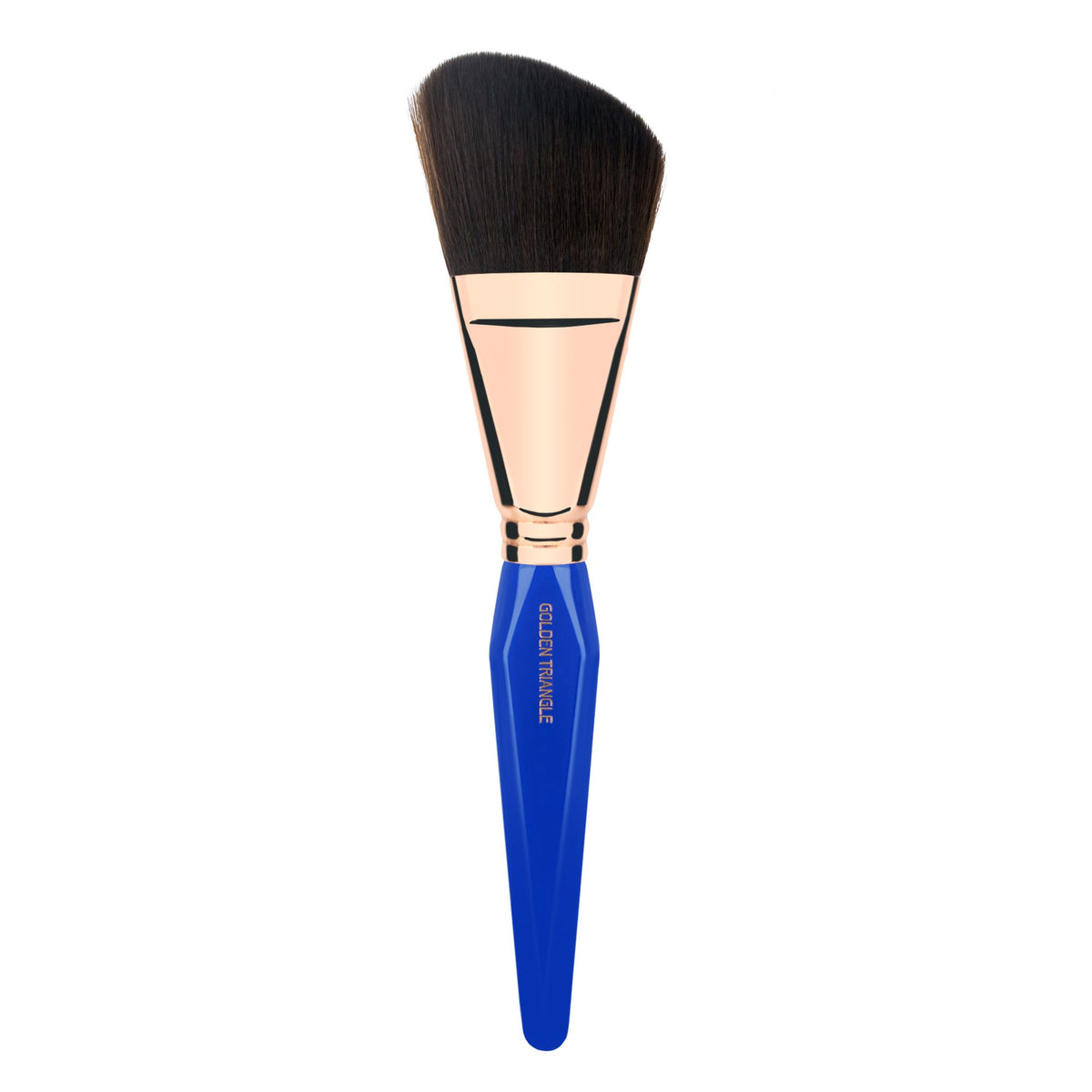 Bdellium Tools Professional Makeup Brush - Golden Triangle 990 Angled Face - With All Vegan and Soft Synthetic Fibers, For Whisking Powder