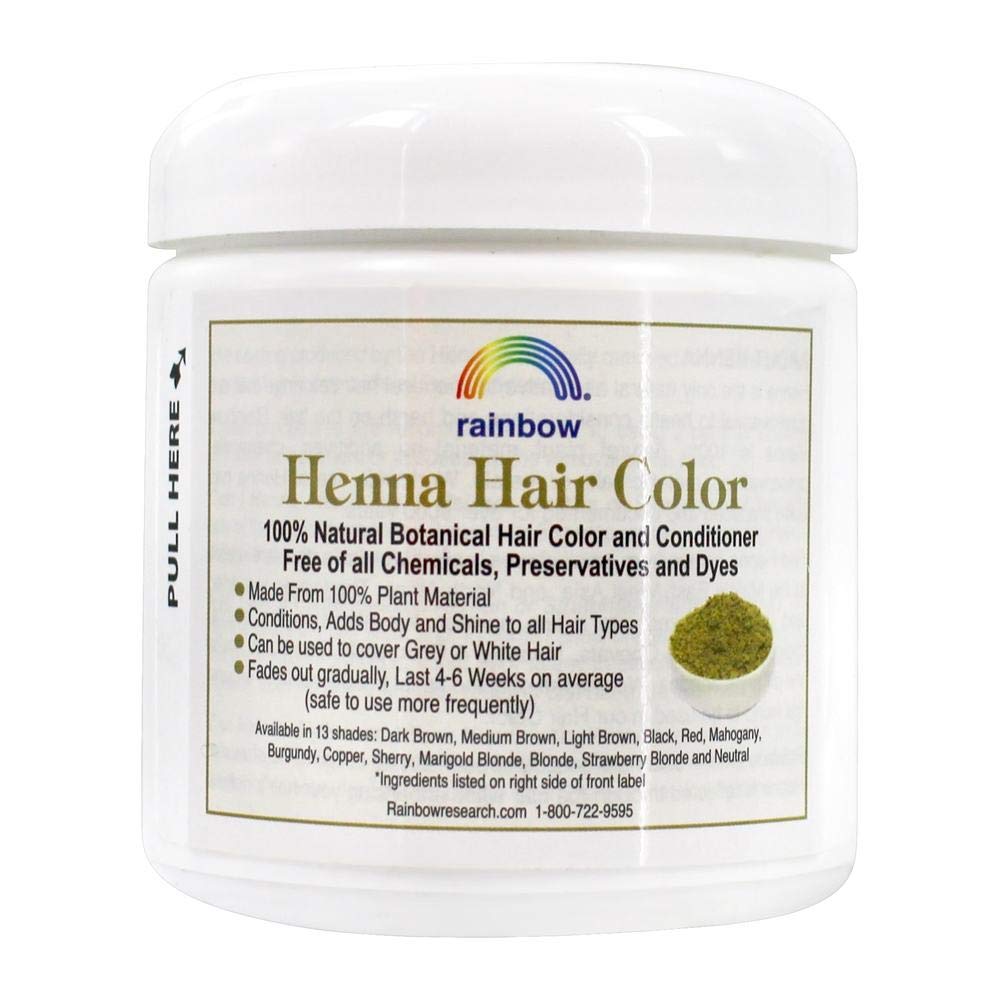 Rainbow Research Henna Hair Color and Conditioner Persian Mahogany Medium Auburn, Red, 4 Oz Beauty & Personal Care Rainbow Research
