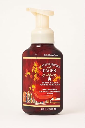 Bath and Body Works Leather-Bound Pages Gentle & Clean Foaming Hand Soap, 8.75 fl oz / 259 mL - Shea Extract, Aloe, Essential Oils Beauty & Personal Care Bath & Body Works