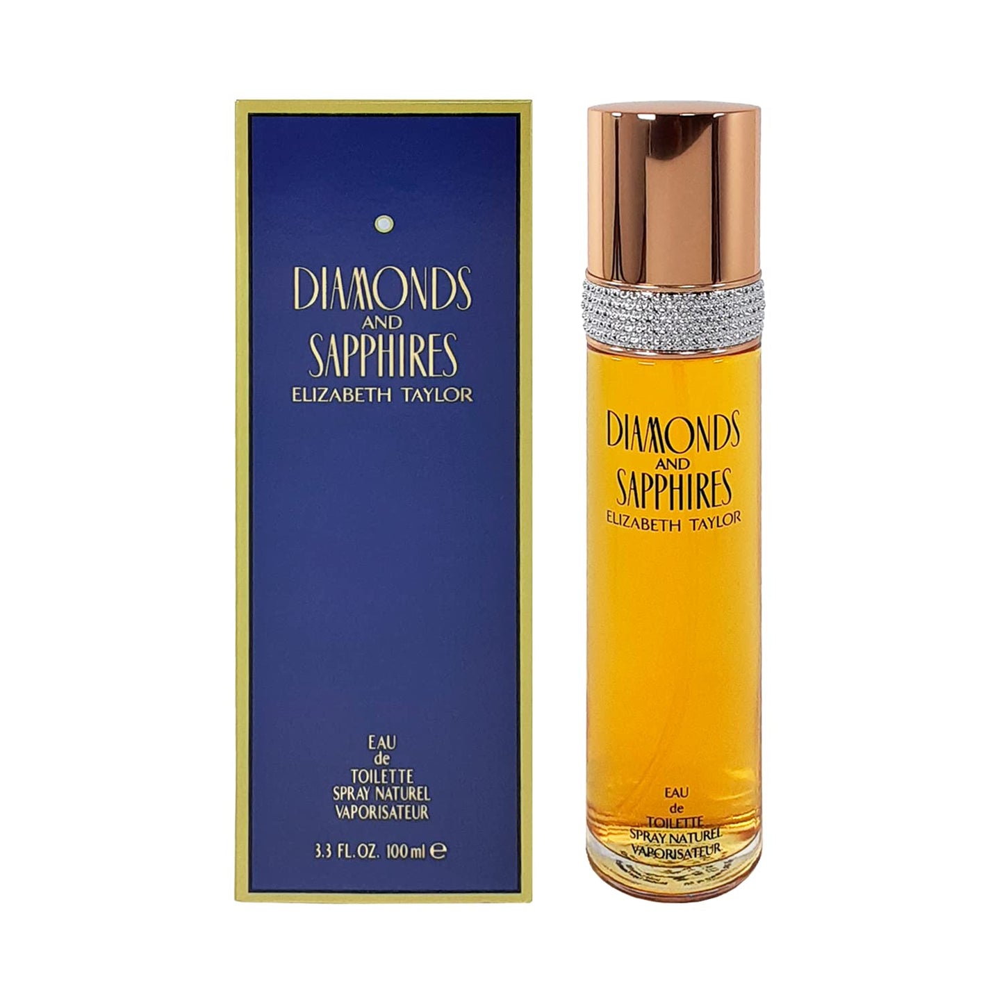 DIAMONDS & SAPHIRES by Elizabeth Taylor Eau De Toilette Spray 3.4 oz for Women - 100% Authentic Beauty & Personal Care Elizabeth Taylor