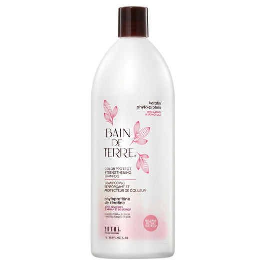 Bain de Terre Keratin Phyto-Protein Color Protect Strengthening Shampoo, Color-Safe Strengthening for Weak & Damaged Hair, Sulfate-Free, Paraben-Free Beauty & Personal Care Bain de Terre