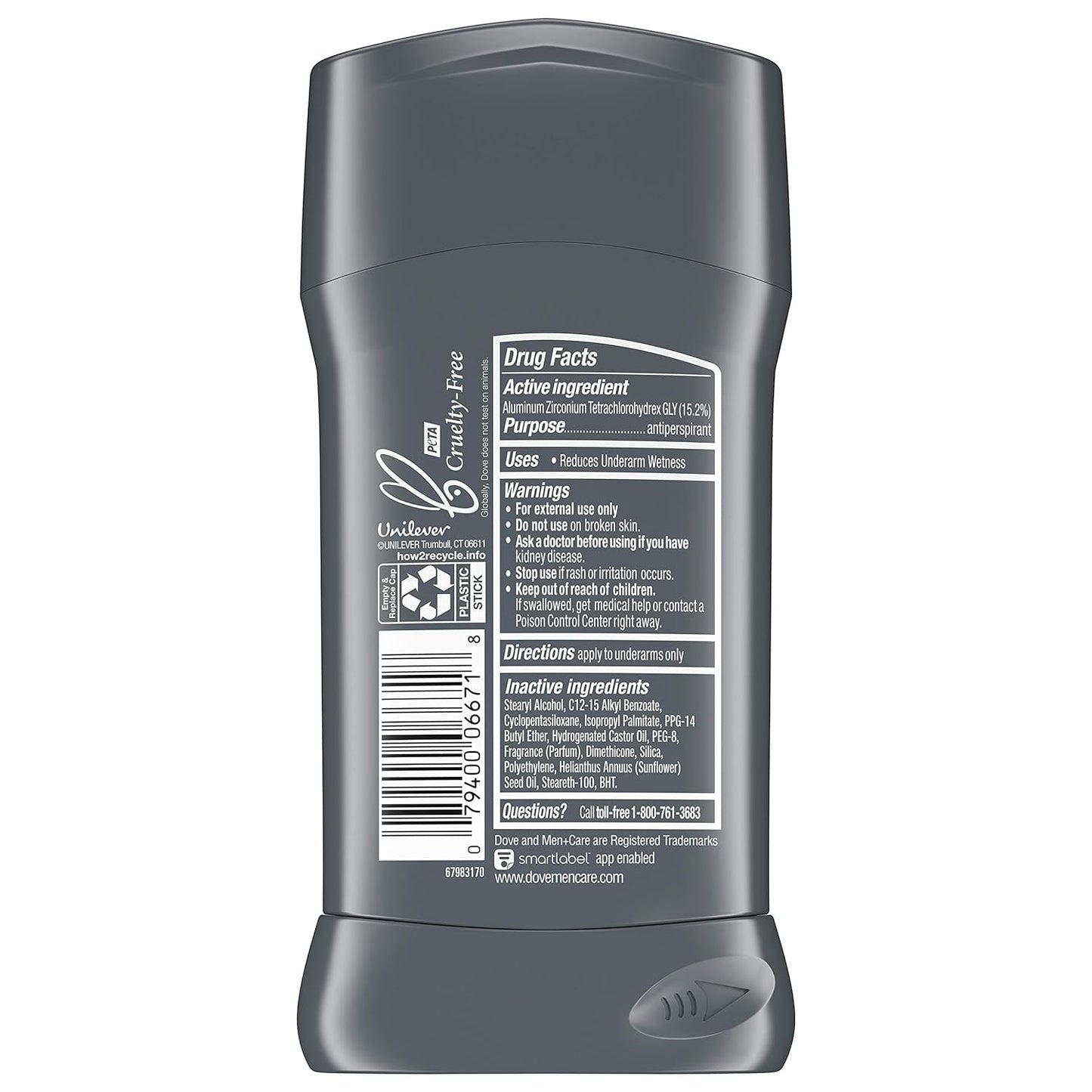 Dove Men+Care Antiperspirant Deodorant Stick Clean Comfort 2.7 oz (Pack of 8) Beauty and Personal Care Dove