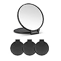 MOMIRA Compact Mirror Bulk Round Makeup Mirror for Purse, Set of 3, 2.6" L x 2.37" W (Black) Beauty & Personal Care MOMIRA
