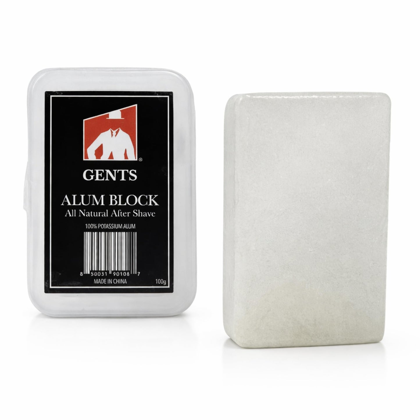 G.B.S 3.5 Ounce Alum Block in Plastic Case - Fragrance-Free Natural Deodorant & Aftershave for Razor Burn Relief - Stops Bleeding, Fights Bumpy Skin Beauty and Personal Care G.B.S