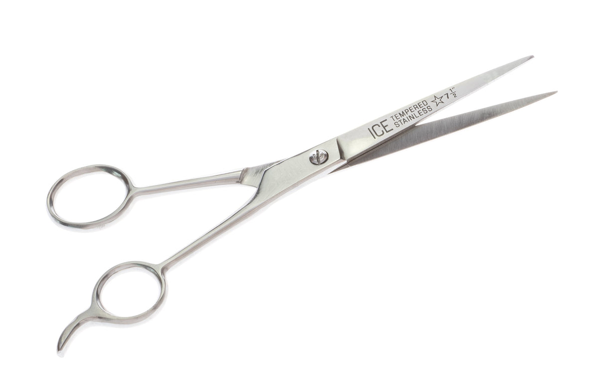 SE 7-1/2" Ice Tempered Stainless Steel Barber Scissors - SP105