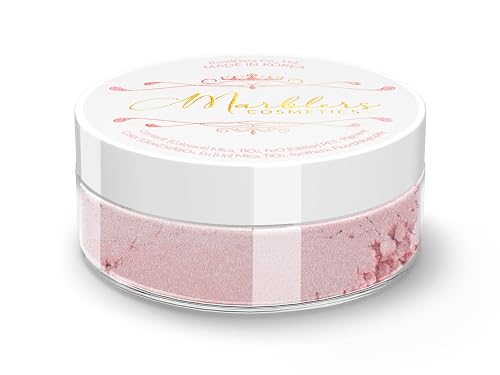 MARBLERS Fine Natural Mica Powder [Eggshell Pink] 0.11oz (3g) | Highly Pigmented | Non-Toxic, Vegan, Cruelty-Free | Eyeshadow, Body Butter, Nail Beauty & Personal Care MARBLERS