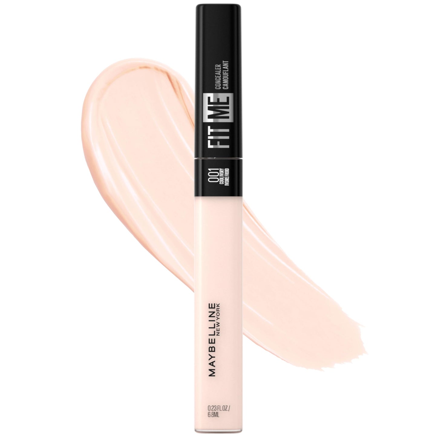 Maybelline Fit Me Liquid Concealer Makeup, Natural Coverage, Lightweight, Conceals, Covers Oil-Free, Cool Ivory (Packaging May Vary) Beauty & Personal Care MAYBELLINE