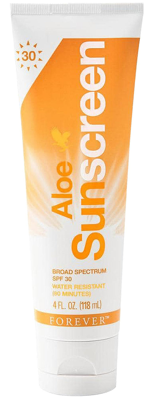 Forever Living - Aloe Sunscreen SPF 30 - with Aloe Vera, Water-Resistant Broad Spectrum UVA and UVB Defense, 4 fl oz Beauty & Personal Care Forever Living Products