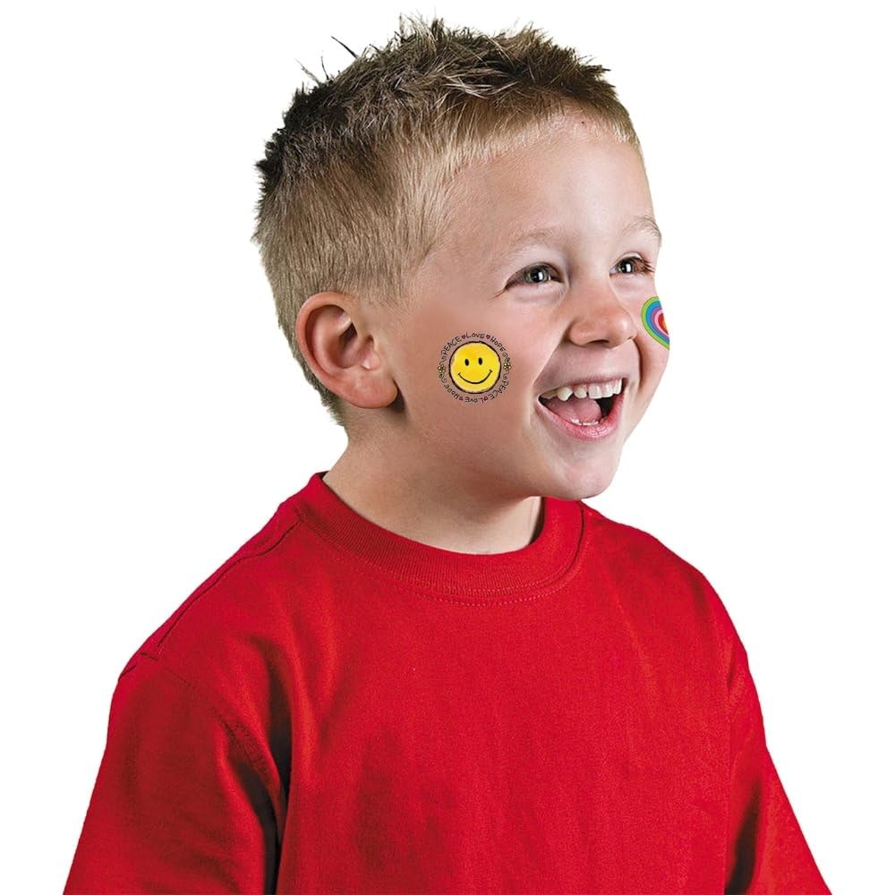Multicolor Tween Tattoo Mega Value Pack Favors - 12.125" x 8" (120 Pc) - Exciting & Unique Variety Designs - Vibrant Temporary Tattoos for Kids &