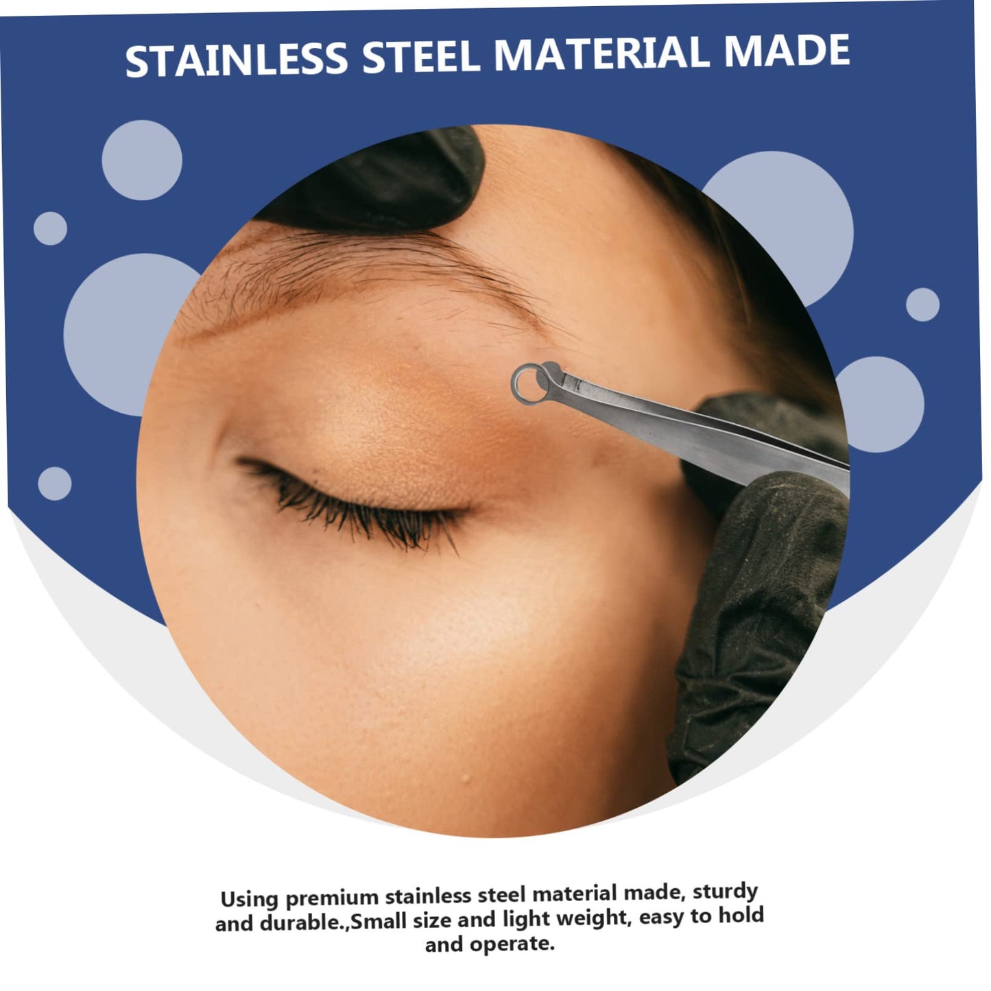 PartyKindom Nasal Hair Clip Women's Facial Hair Remover Stainless Steel Nose Trimmer Tweezers Round Head Tool Beauty and Personal Care PartyKindom