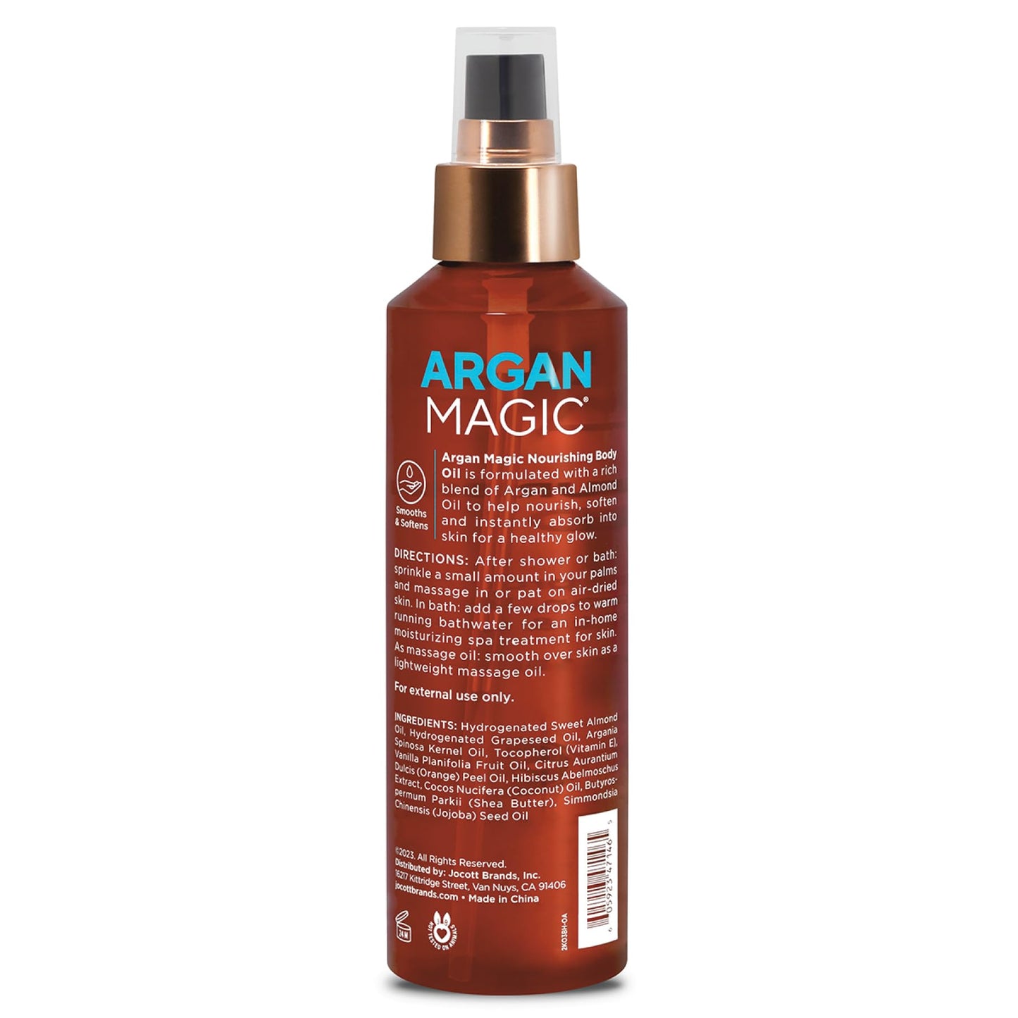 Argan Magic Nourishing Body Oil with Argan & Almond Oil | Intense Hydration, Softens & Radiates | Paraben Free, (6 FL Oz) Beauty & Personal Care Argan Magic
