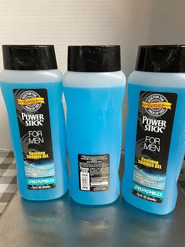 PowerStick Ripped Shower Gel Body Wash (3 EA 18 oz) Beauty & Personal Care PowerStick