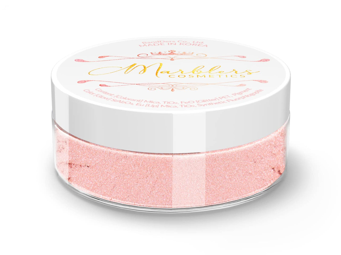 MARBLERS Fine Natural Mica Powder [Pale Pink] 0.11oz (3g) | Highly Pigmented | Non-Toxic, Vegan, Cruelty-Free | Eyeshadow, Body Butter, Nail Polish Beauty & Personal Care MARBLERS