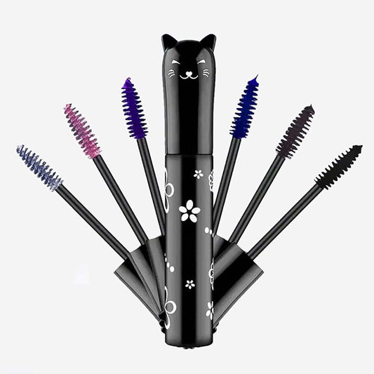 6 colored Mascara sets Gift mascara volume and length White Blue Purple Black Brown Pink Waterproof Natural Hypoallergenic Color Makeup Best Benefit Beauty & Personal Care TWLBXMG