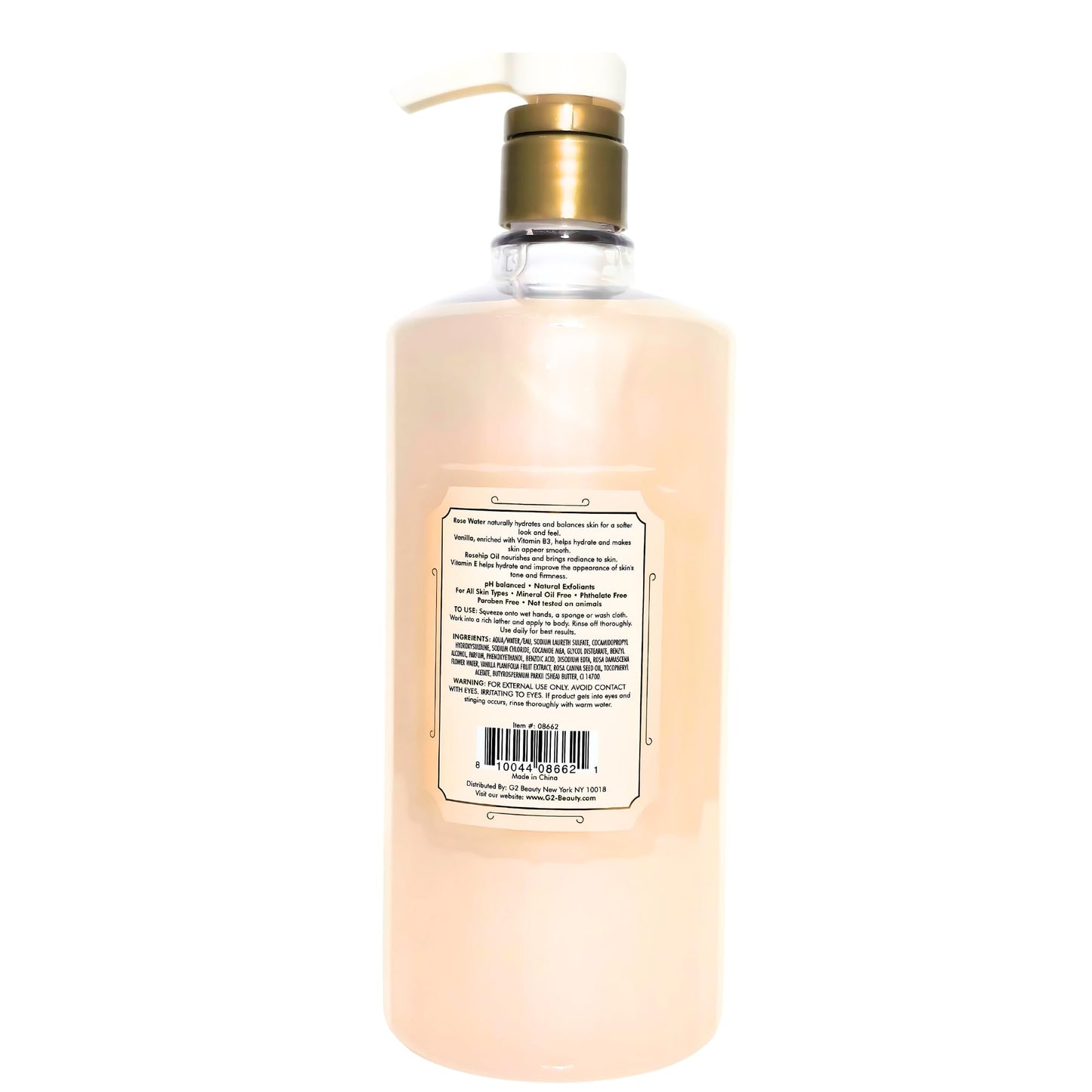 RIVER & ROWE Refreshing Rose water & Vanilla Body Wash With Rosehip & Vitamin E Beauty & Personal Care RIVER & ROWE