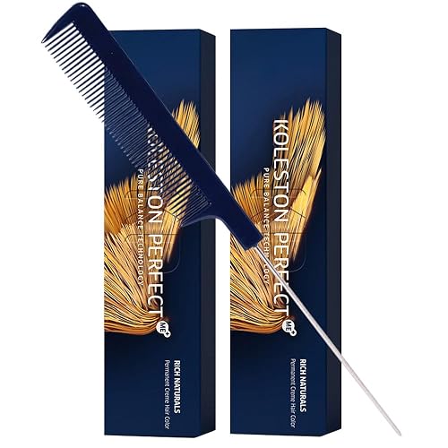 Koleston Perfect ME+ 10/1 Lightest Blonde/Ash Permanent Hair Color Creme 2 Ounce (Pack of 2) With Pin Tail Comb - Use with Welloxon Perfect Developer Beauty & Personal Care M Hair Designs