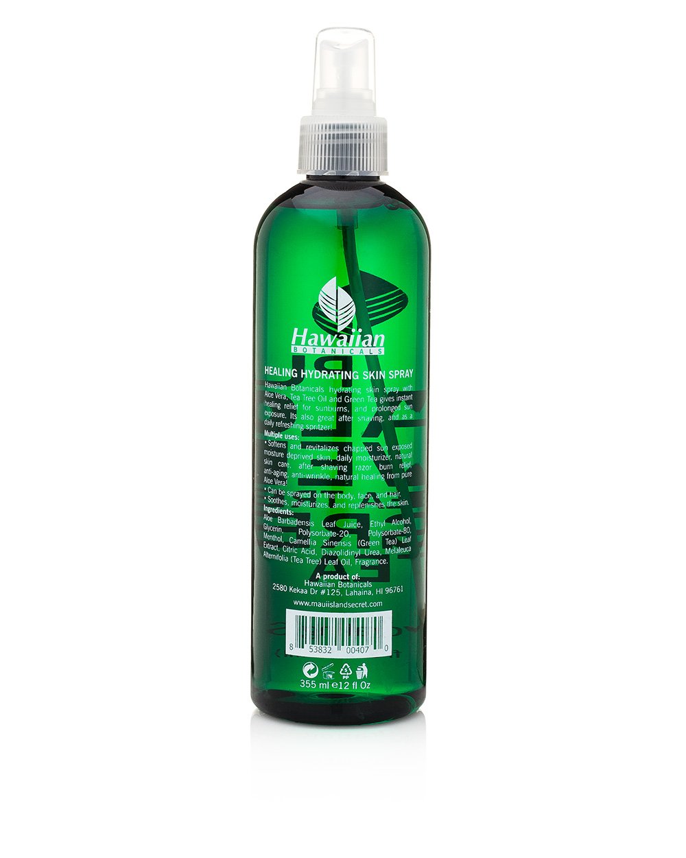 self tanners Hawaiian Botanicals Aloe Vera,Tea Tree Oil, Green Tea, Healing, Hydrating Skin Spray Large 12 oz. Bottle! Beauty & Personal Care HTSJLGG