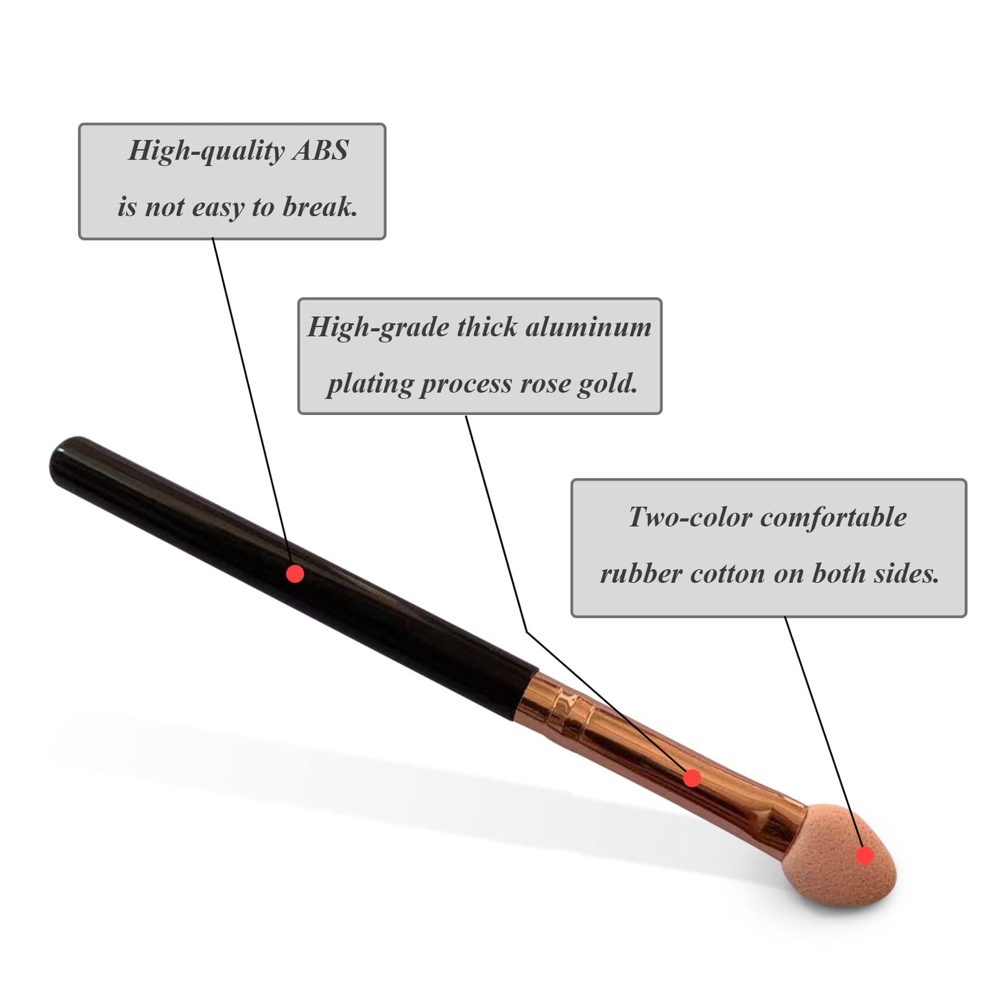 UorPoto Eyeshadow Applicators Sponge Double Sided Reusable 5Pcs Professional Blendable Organic Foam Tip Makeup Eye Shadow Applicator Brush Set Beauty & Personal Care UorPoto