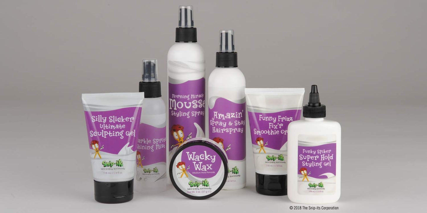 Snip-its Funny Frizz Fix’r Crème 4oz - Curly Hair Product for Natural Shine and bounce - All Natural Frizz Control Hair Product for Kids Made in USA | Beauty & Personal Care Snip-its