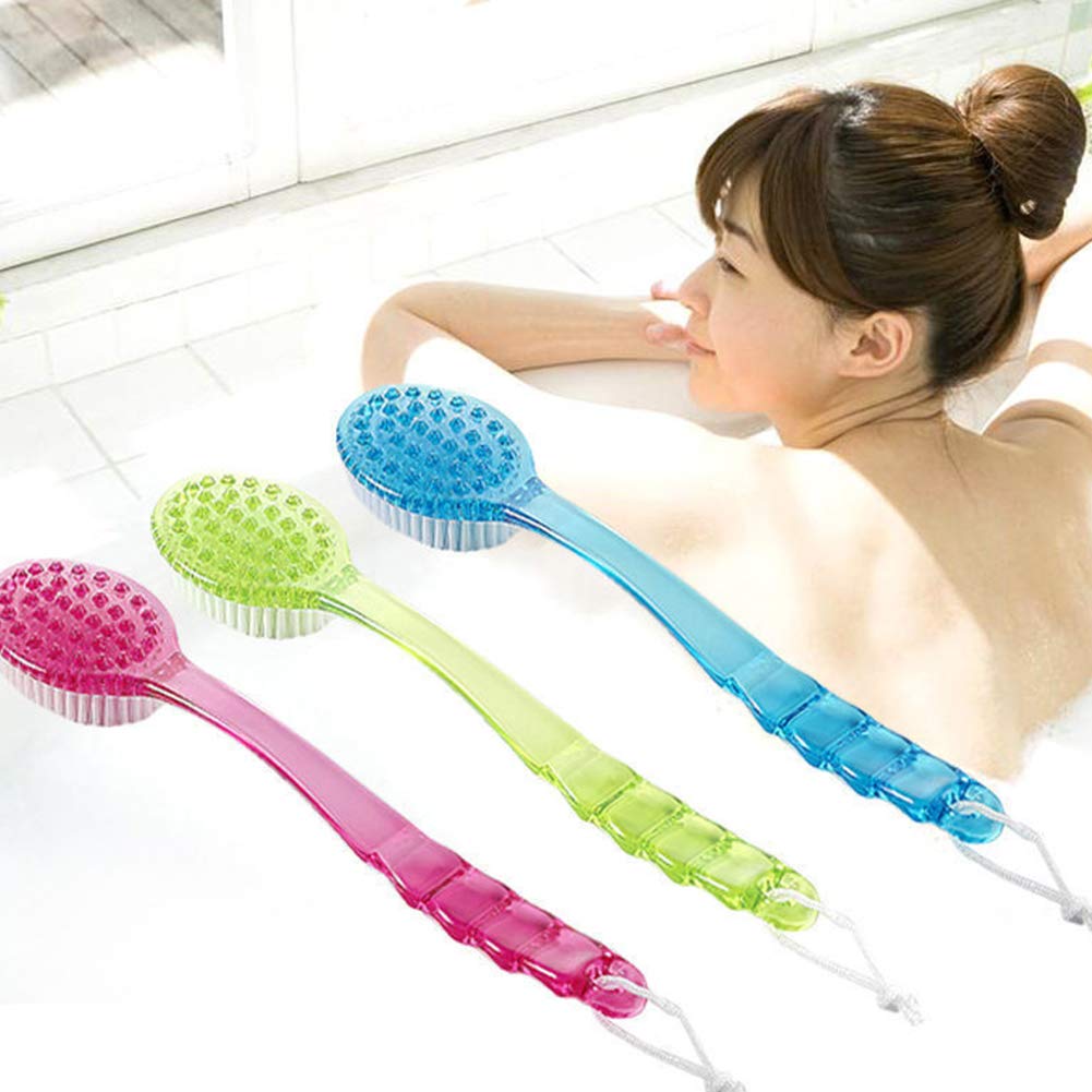 Mosichi Body Brush Back Scrubber Long Handle Bath Shower Brush Massager Skin Cleaning Tool Rose Red Beauty and Personal Care Mosichi