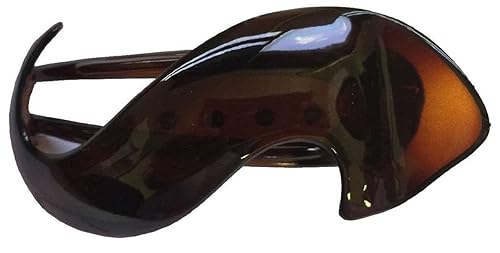 Parcelona French Crochet 3 ¼” Tortoise Shell Celluloid Non Slip Side Slide In Jaw Yoga Hair Claws for Fine Hair Women Hair Accessories Claw Clip Beauty & Personal Care Parcelona
