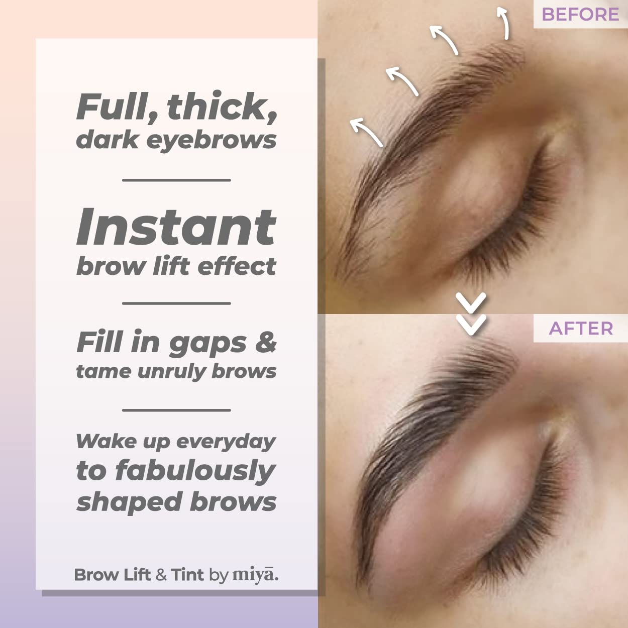 MIYA LASH Lift & Brow Lamination Kit | Black, Voluminous Eyebrows & Eyelashes Color | Professional 8 Weeks Result | LVL, Perm, Laminate | Keratin Brow Beauty & Personal Care MIYA LASH