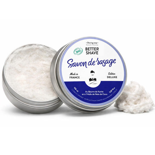 Monsieur Barbier Better Shave Shaving Soap Puck - Vegan Luxury Dense, Rich & Creamy Lather Smooth Glide Traditional Wet Shave Cream Soap with Dense Beauty and Personal Care MONSIEUR BARBIER