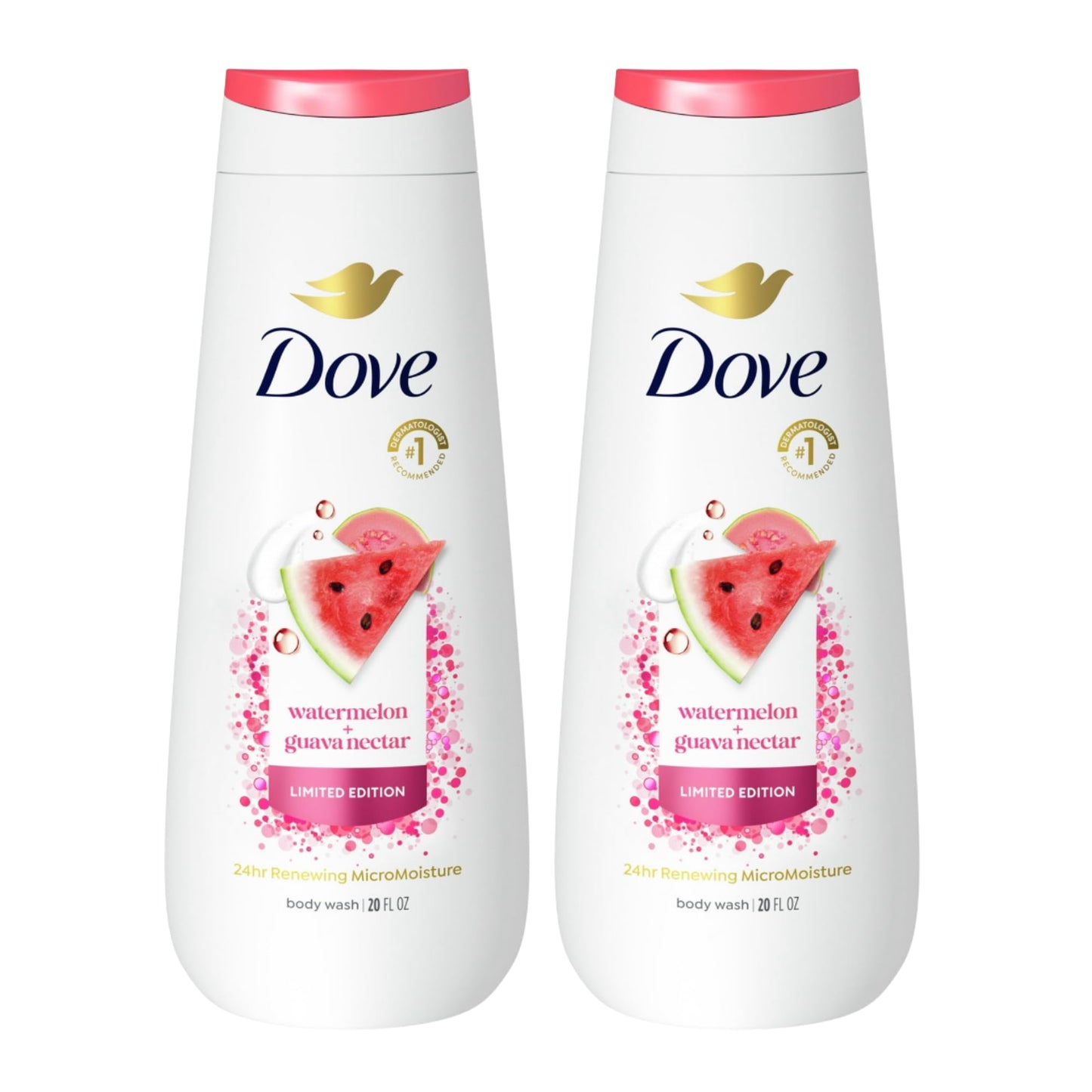 Dove Limited Edition Renewing MicroMoisture Body Wash | Summer Scents (Watermelon + Guava Nectar) Beauty & Personal Care Dove