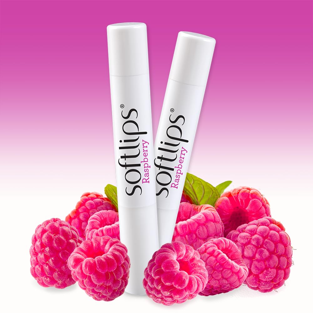 Softlips Raspberry Lip Balm with Green Tea Extract 2-Pack with SPF 20 - Hydrating Protection for Smooth, Delicious Lips Beauty & Personal Care SoftLips