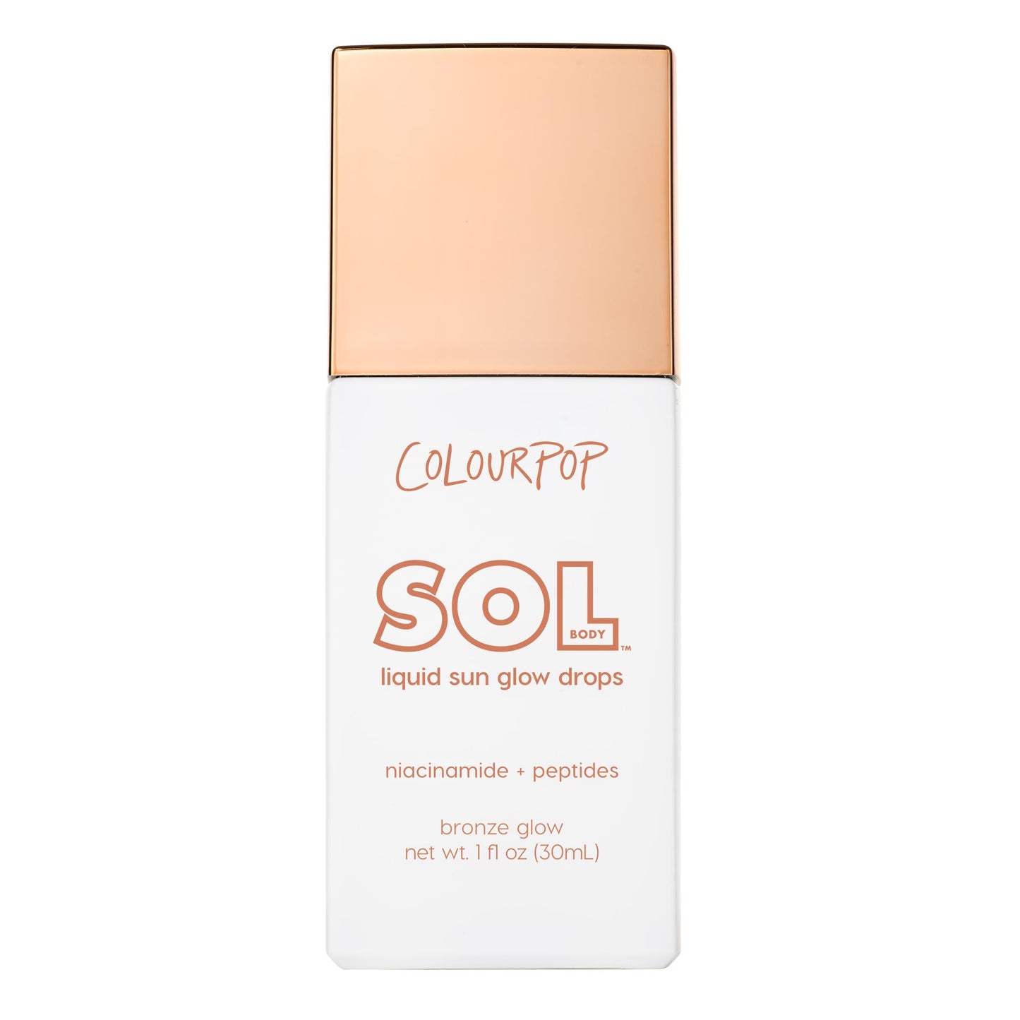 ColourPop Sol Liquid Sun Glow Drops - Buildable Face & Body Bronzer Drops - Glowy Summer Makeup Enriched with Niacinamide & Peptides for Radiant Beauty & Personal Care ColourPop