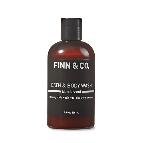 FINN & CO. Black Sand Body Wash, Beach-Inspired Fragrance, Hydrating & Moisturizing, Aloe & Green Tea, Soothes & Softens Skin, Cruelty-Free, Luxury Beauty & Personal Care FINN & CO.