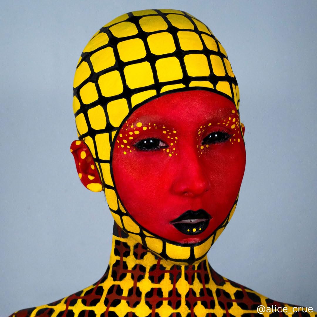 Mehron EDGE Face & Body Paint| Professional Water-Activated Face Paint Makeup | Made in the USA | For Cosplay, Halloween, & SFX (Yellow) Beauty & Personal Care Mehron