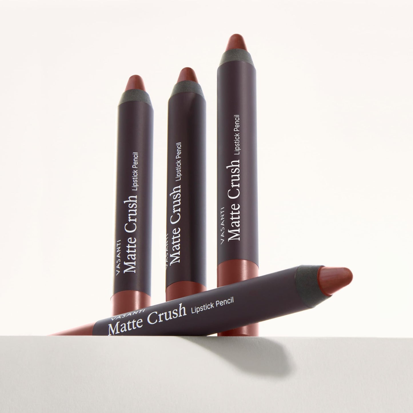 VASANTI Matte Crush Lipstick Pencil (Brownie Bite) | Long-Lasting, Water-Resistant Lip Liner Pencil that Won’t Smudge | Highly Pigmented, Soft Matte Beauty & Personal Care VASANTI