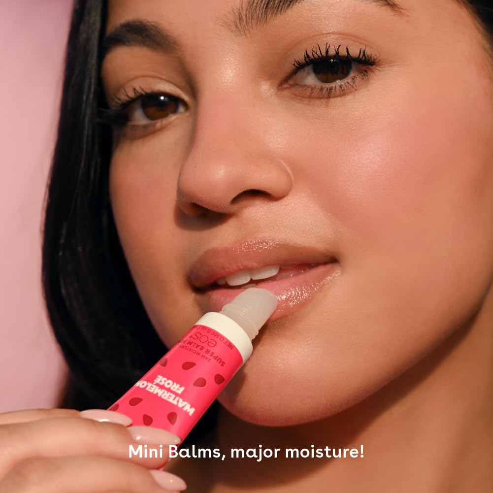 eos 24H Moisture Super Balm Minis- Melon Magic, Limited-Edition Lip Mask, Variety Pack, 0.169 fl oz, 3-Pack Beauty and Personal Care eos