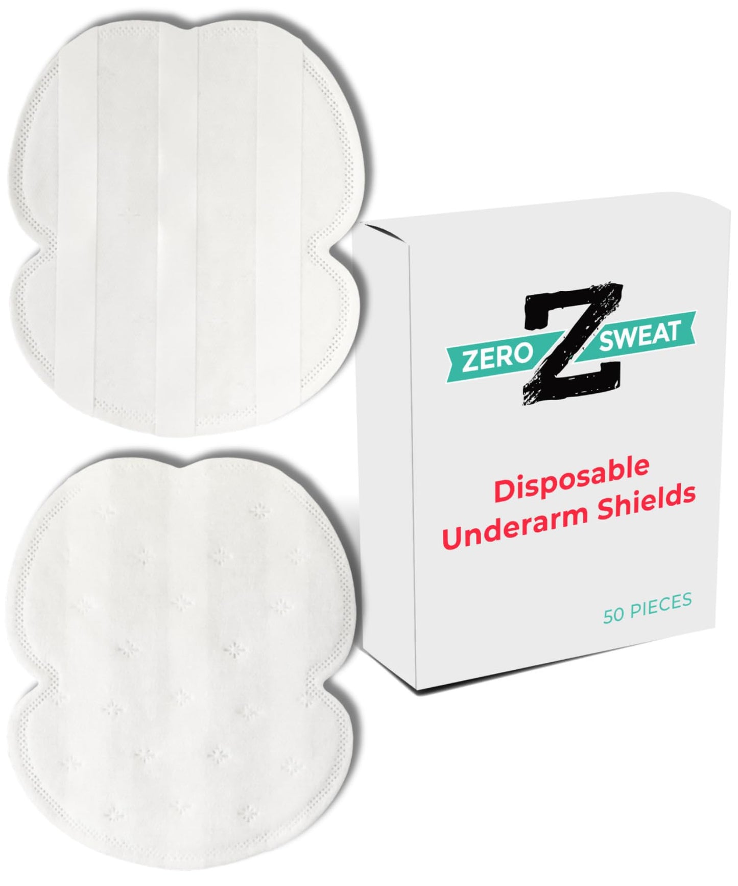 ZeroSweat Underarm Sweat Pads - Block Sweat w/Natural Disposable Absorbent Pads (50 Pads) Beauty and Personal Care ZeroSweat
