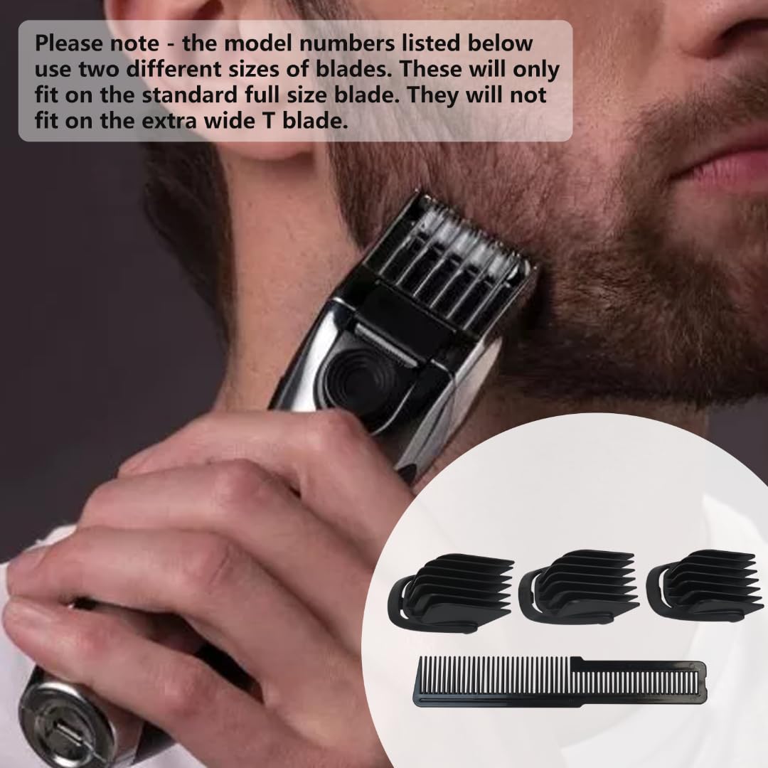 Zafina-UP 3 Piece Set (9mm 12mm 16mm) Haircut Blade Guards Replacement for Philips Norelco Multigroom MG5740 MG5750 MG5760, with Small Beard Comb Beauty and Personal Care Zafina-UP
