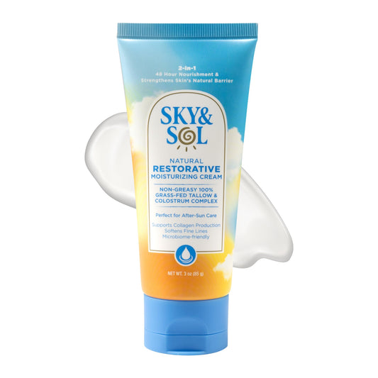 Sky and Sol Everything Cream | 100% Grass Fed Beef Tallow Moisturizer for Face and Body | Day & Night Skincare | Safe Natural Ingredients | After-Sun Beauty and Personal Care Sky and Sol Default Title