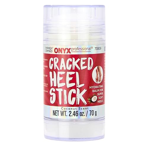 Onyx Professional Cracked Heel Repair Balm Stick for Dry Cracked Feet Treatment, Coconut Scent, 1 pack - Moisturizing Foot Balm, Rolls On, No Mess Beauty & Personal Care Onyx Professional