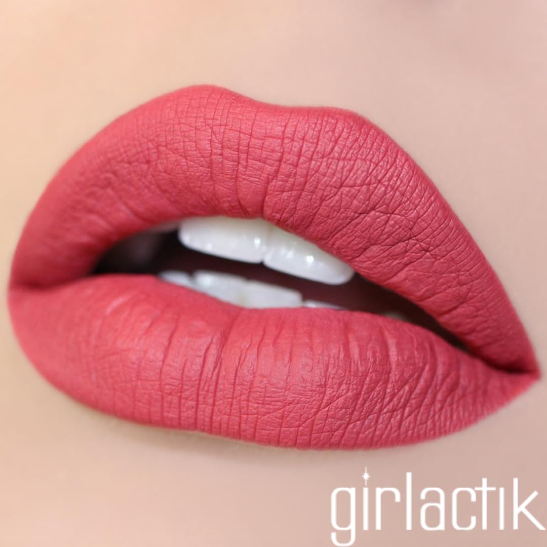 Girlactik Long Lasting Matte Lip Paint Liquid Lipstick in Allure- Long wearing, Smooth Application, Pigmented, Non-Crack Formula, Lightweight, 7.5 ml Beauty & Personal Care Girlactik