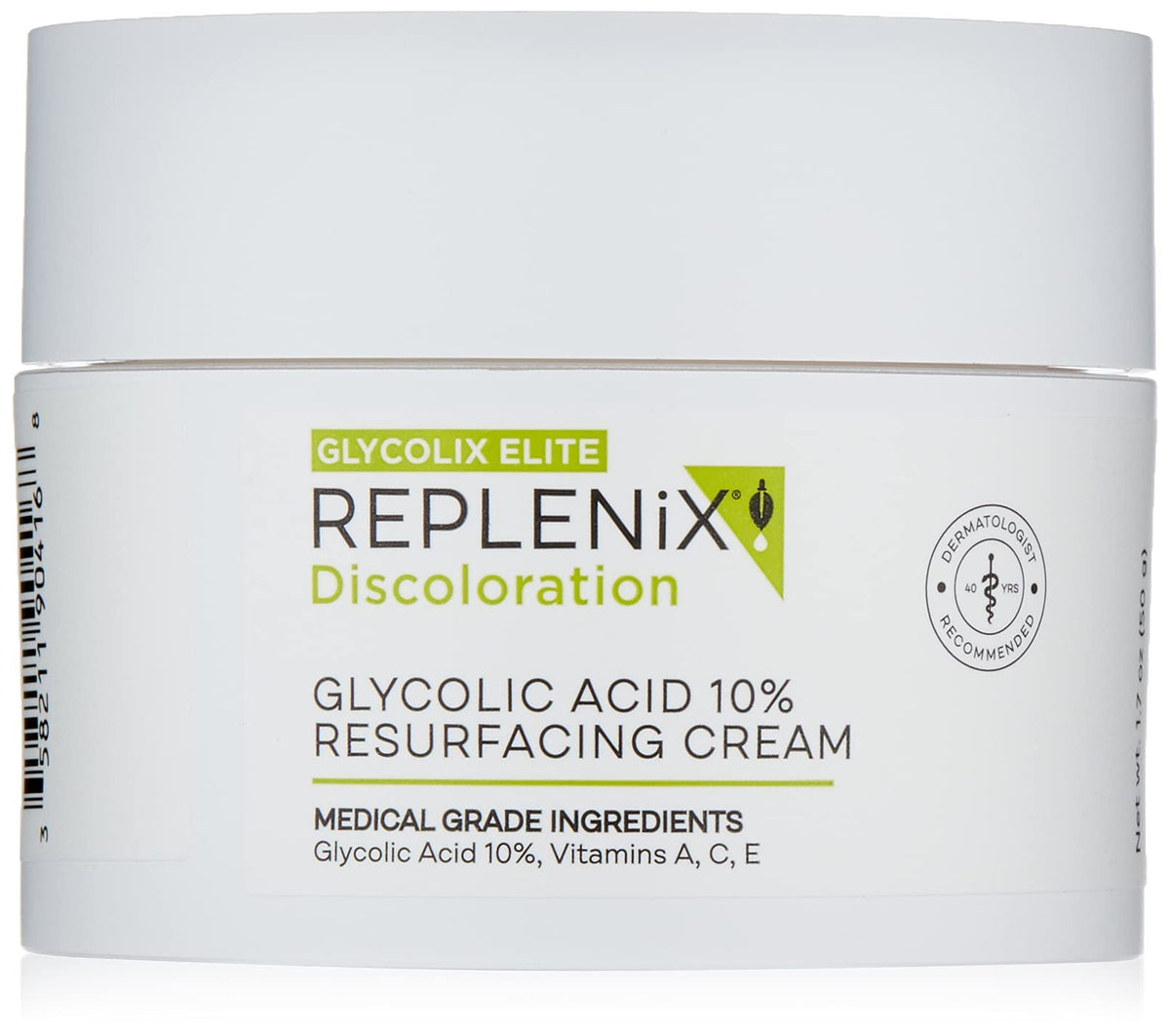 Replenix Glycolic Acid 10% Resurfacing Cream, Hydrating & Lightweight Medical-Grade Exfoliating Face Moisturizer for Skin Discoloration (1.7 oz) Beauty & Personal Care Replenix