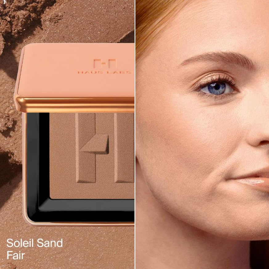 HAUS LABS BY LADY GAGA Power Sculpt Velvet Powder Bronzer - Soleil Sand Fair Beauty & Personal Care HAUS LABS BY LADY GAGA